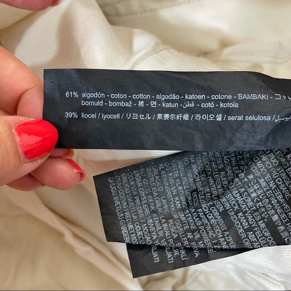 NWOT Zara White Regular Fit Denim Jeans - Picture 6 of 9